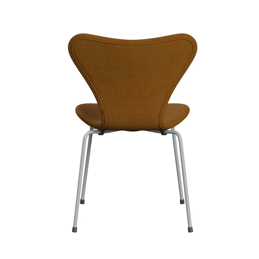 Fritz Hansen 3107 Stol Fuldpolstret, Silver Grey/Remix Golden Ocher