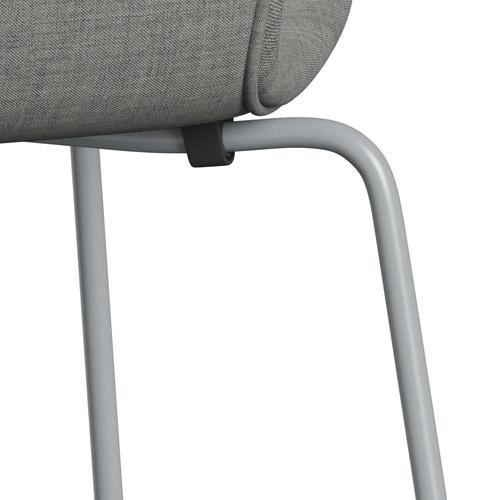 Fritz Hansen 3107 stol helt vadderad, silvergrå/remix ljusgrå