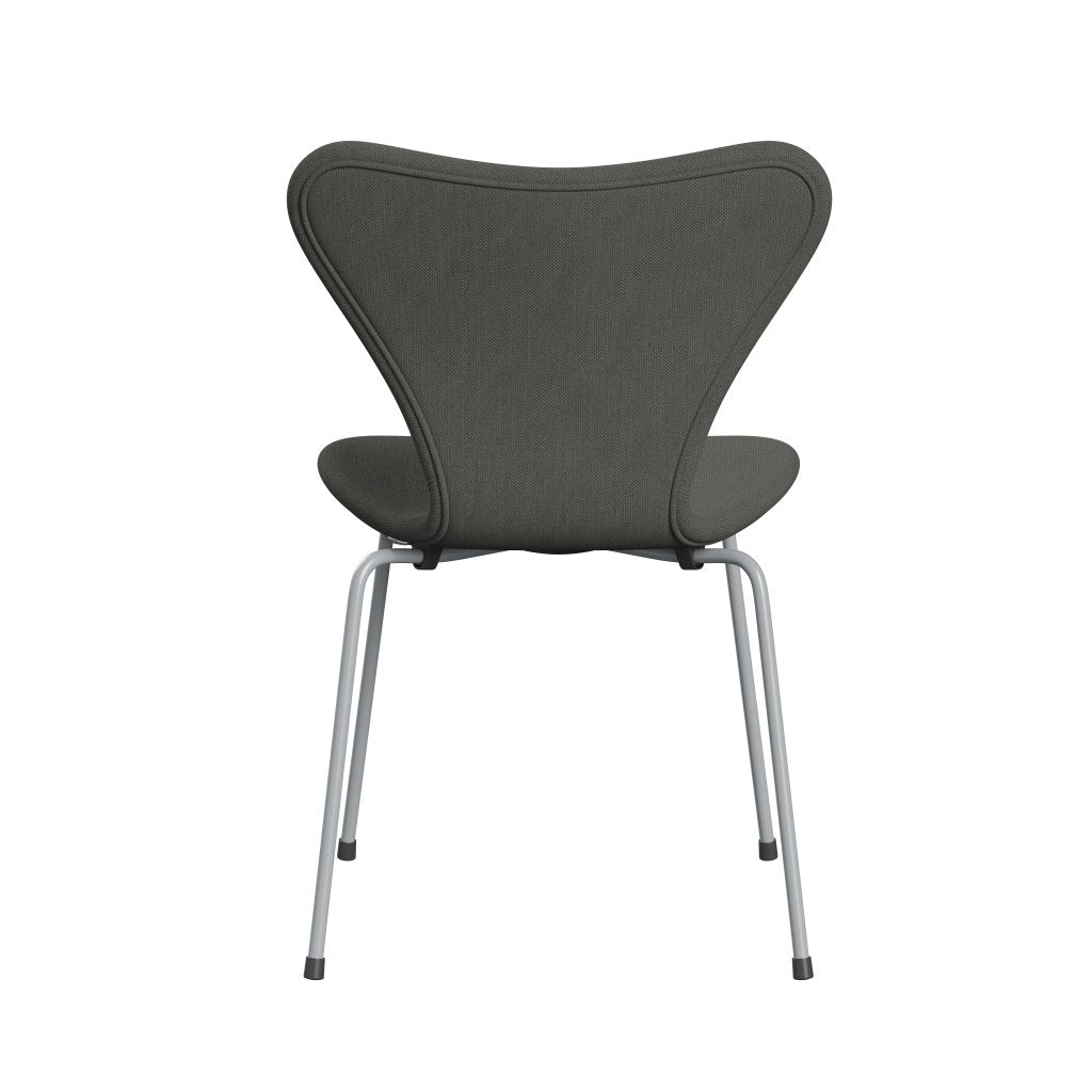 Fritz Hansen 3107 stol helt vadderad, silvergrå/stålcutgrå