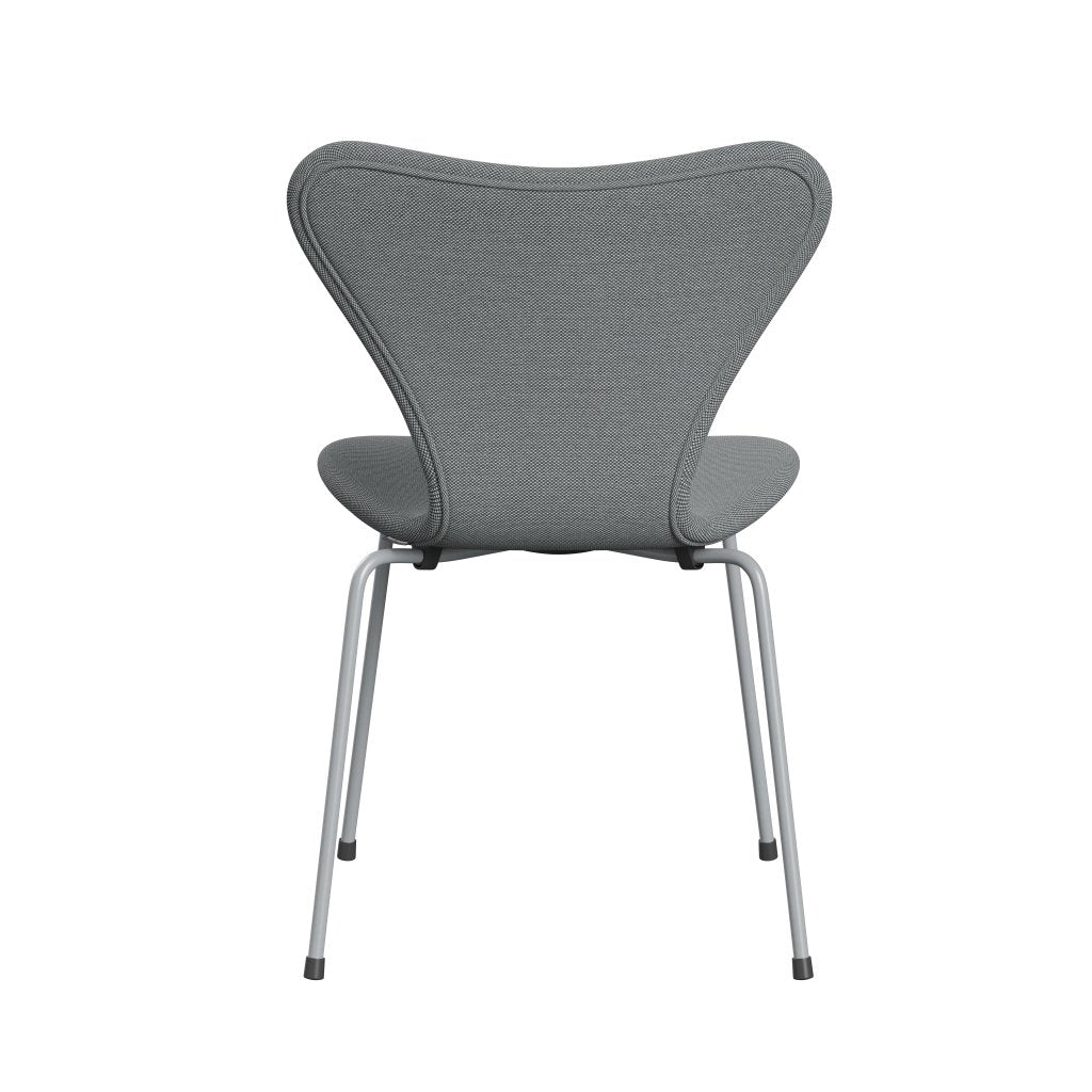 Fritz Hansen 3107 stol helt vadderad, silvergrå/stålcuttrio grå