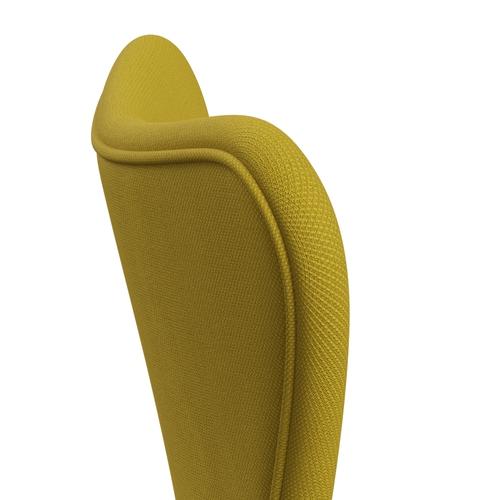 Fritz Hansen 3107 Stol Fuldpolstret, Warm Graphite/Steelcut Light Green/Yellow