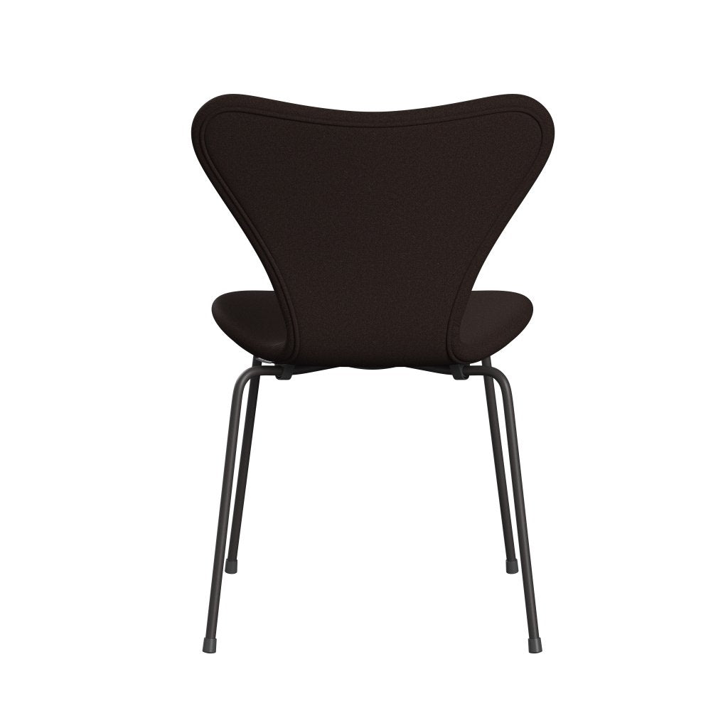 Fritz Hansen 3107 Stol Fuldpolstret, Warm Graphite/Tonus Mørk Brun