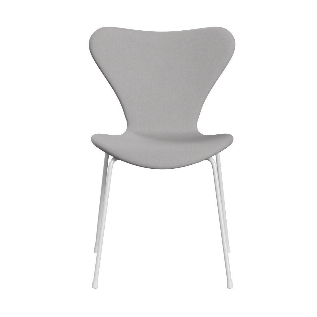 Fritz Hansen 3107 stol helt vadderad, vit/komfort vit/grå