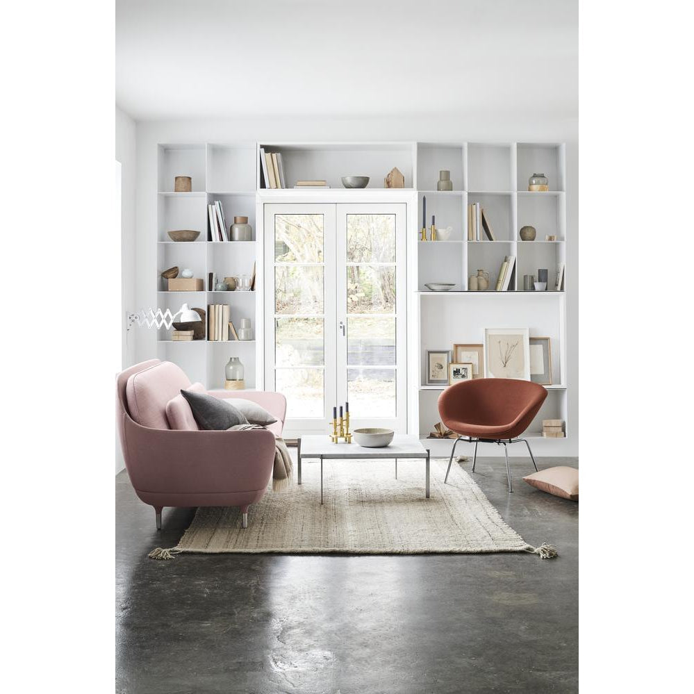 Fritz Hansen Favn Sofa, Steelcut Pink/ Canvas Pink