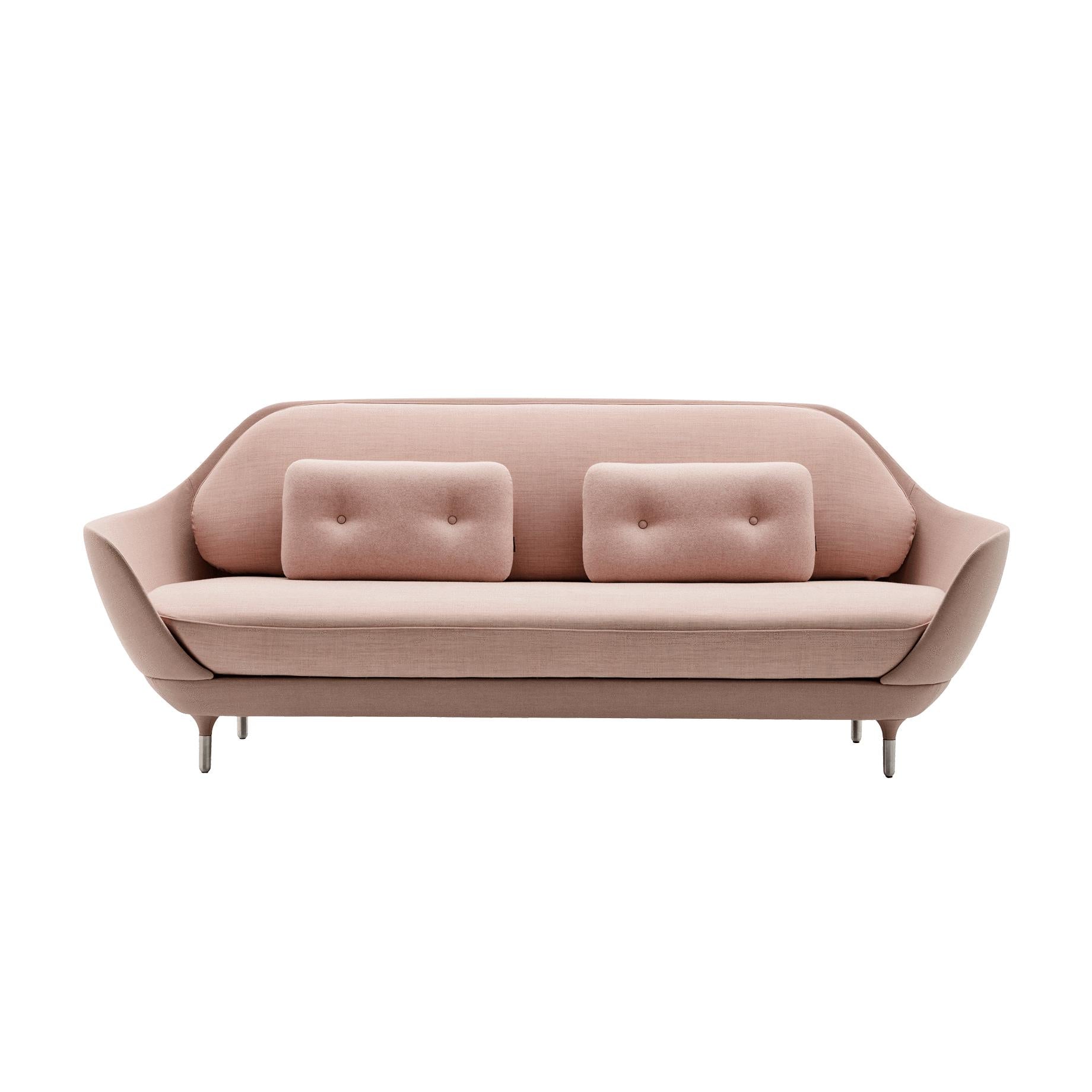 Fritz Hansen Favn Sofa, Steelcut Pink/ Canvas Pink