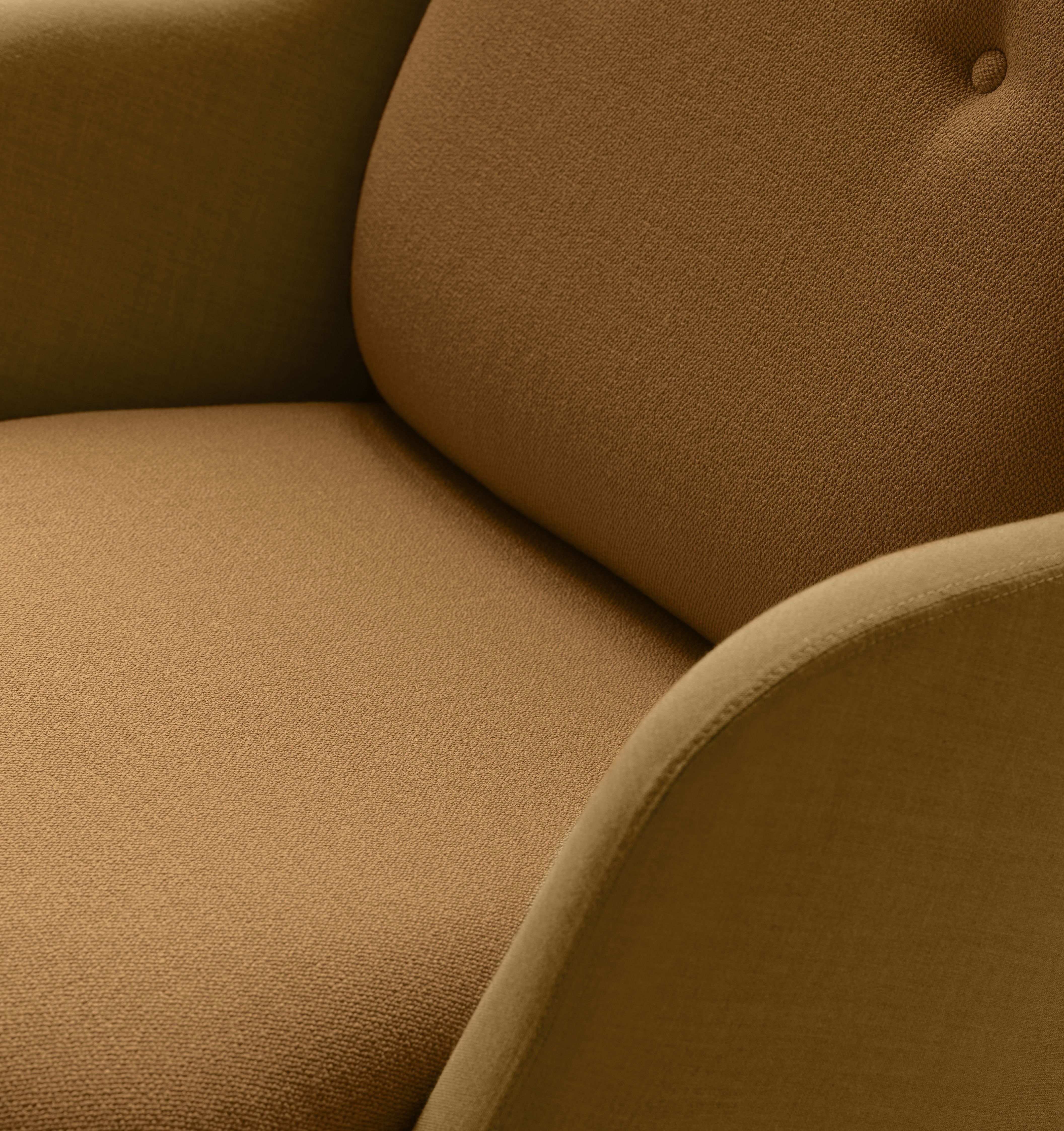 Fritz Hansen Gratis lounge stol aluminium, bränd gul