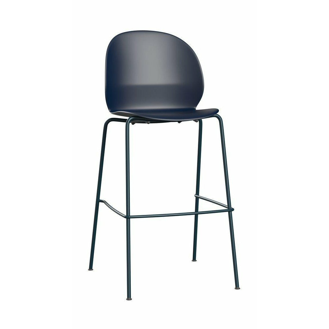 Fritz Hansen N02 Återvinn hög barstol, mörkblå/mörkblå