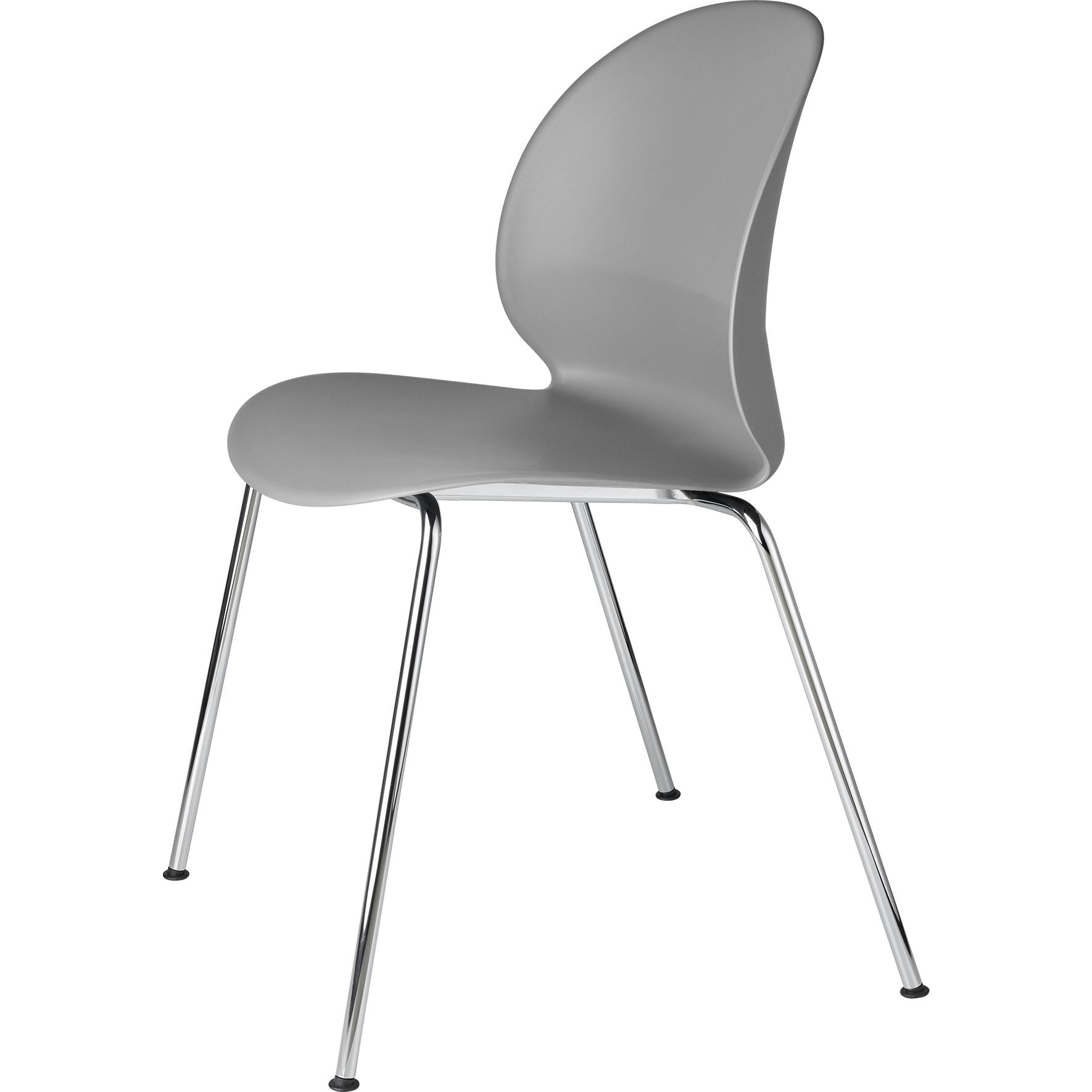 Fritz Hansen N02 återvinna stol frokromet stål 4-Benet, grå