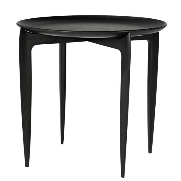 Fritz Hansen Objekt Tray Table Black, Ø45