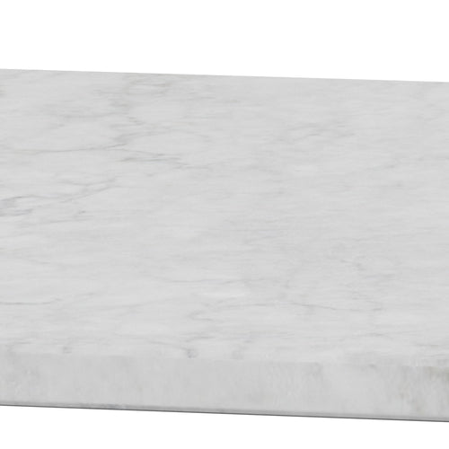 Fritz Hansen PK61 kaffebord 80 cm, vit matslet marmor