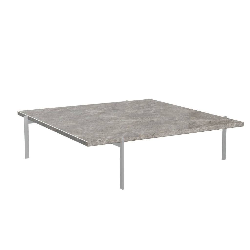 Fritz Hansen PK61A kaffebord 120 cm, gråbrun mattslet marmor