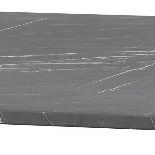 Fritz Hansen PK61A kaffebord 120 cm, svarta mattor -klipp marmor