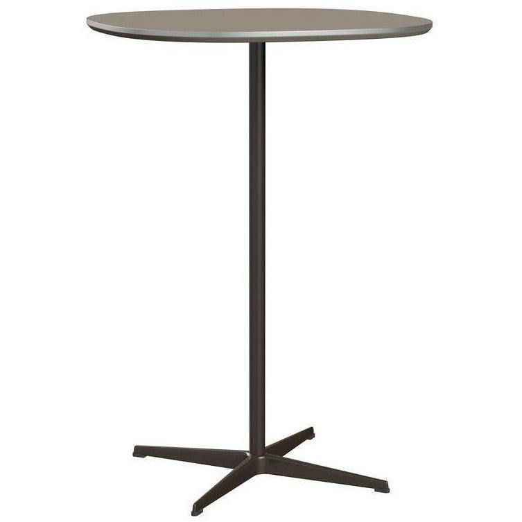 Fritz Hansen Super Circular Bar Table Ø75, Brown Bronze/Ottawa Brown