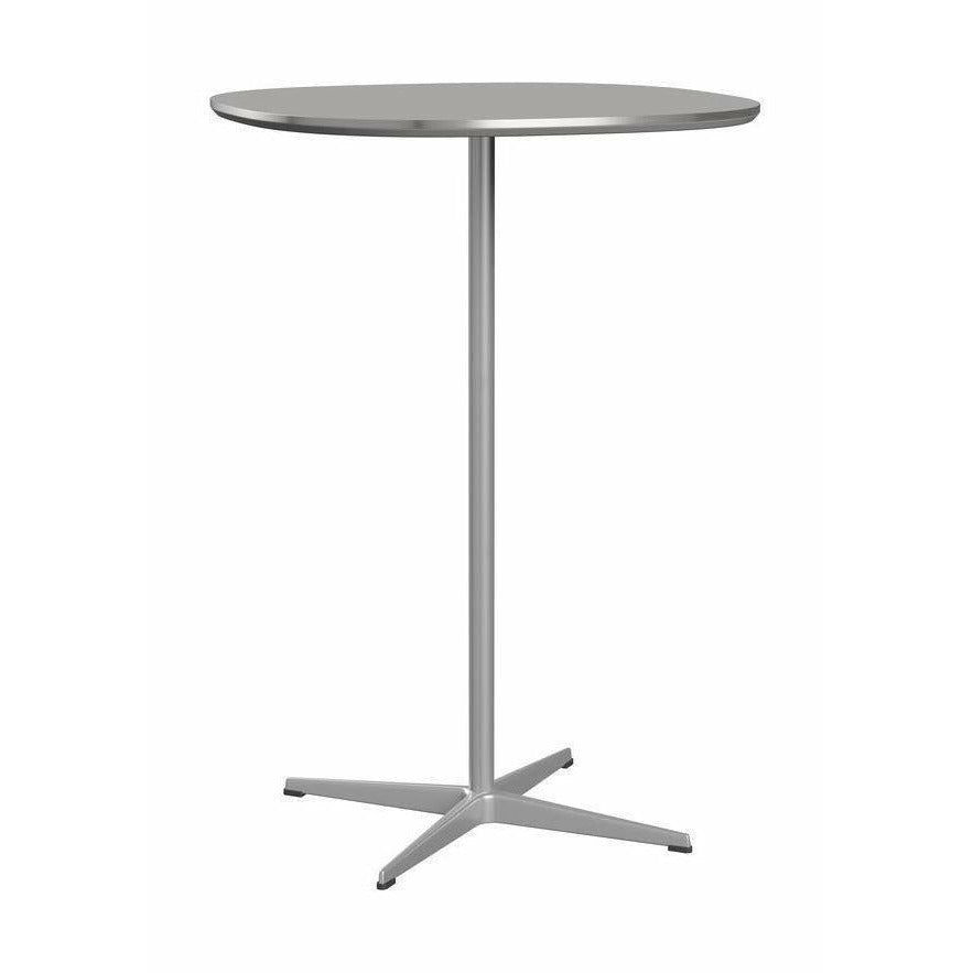 Fritz Hansen Super Circular Bar Table Ø75, Efeso Gray/Silver Grey