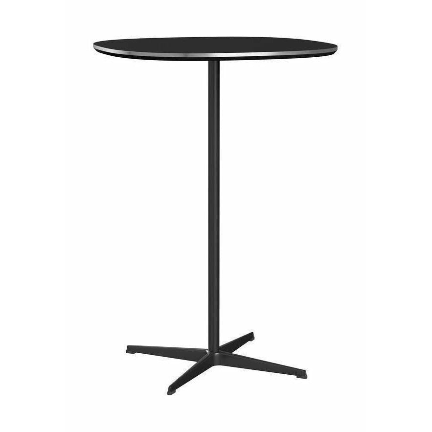 Fritz Hansen Super Circular Bar Table Ø75, svart/svart