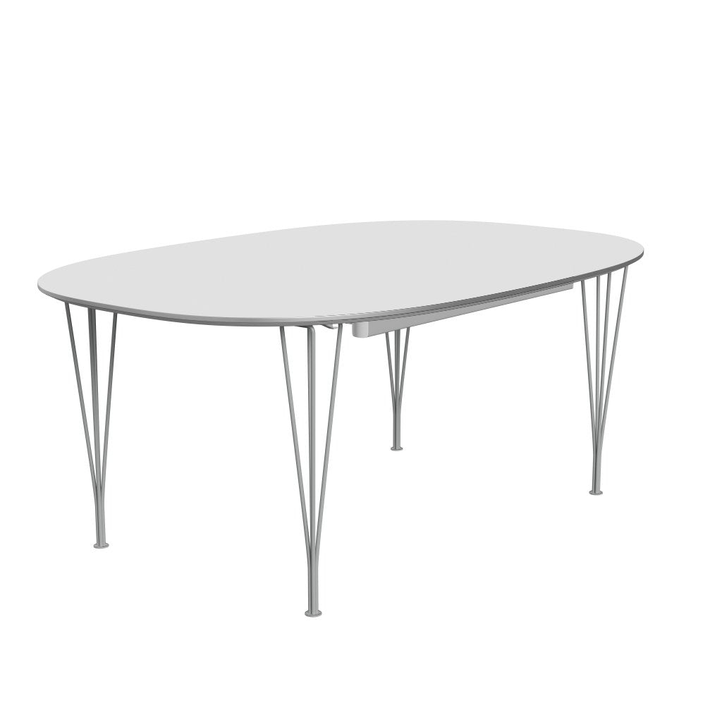 Fritz Hansen Superellipse pull -out tabell nio grå/vit laminat, 300x120 cm
