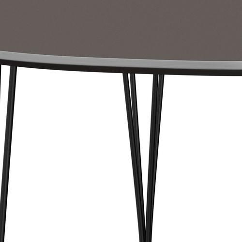 Fritz Hansen Superellipse Pull -out Table Svart/grå laminat, 270x100 cm