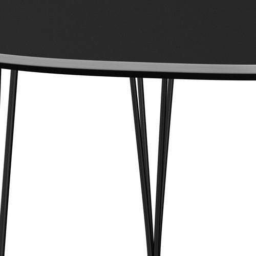 Fritz Hansen Superellipse Pull -out Table Svart/svart laminat, 270x100 cm