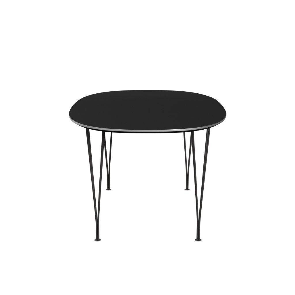 Fritz Hansen Superellipse Pull -out Table varm grafit/svart laminat, 270x100 cm