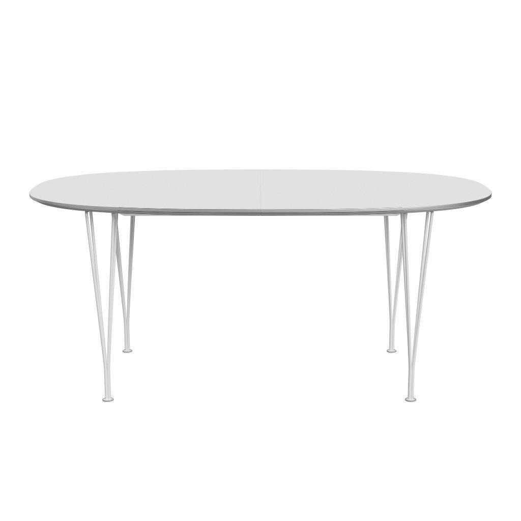 Fritz Hansen Superellipse Pull -out Table White/White Laminate, 270x100 cm