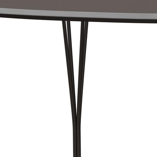 Fritz Hansen Superellipse matbord brun brons/grå laminat, 180x120 cm
