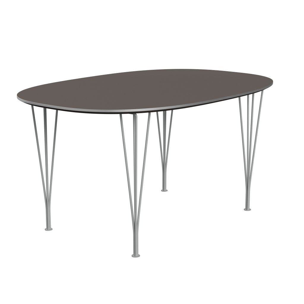 Fritz Hansen Superellipse matbord nio grå/grå laminat, 150x100 cm