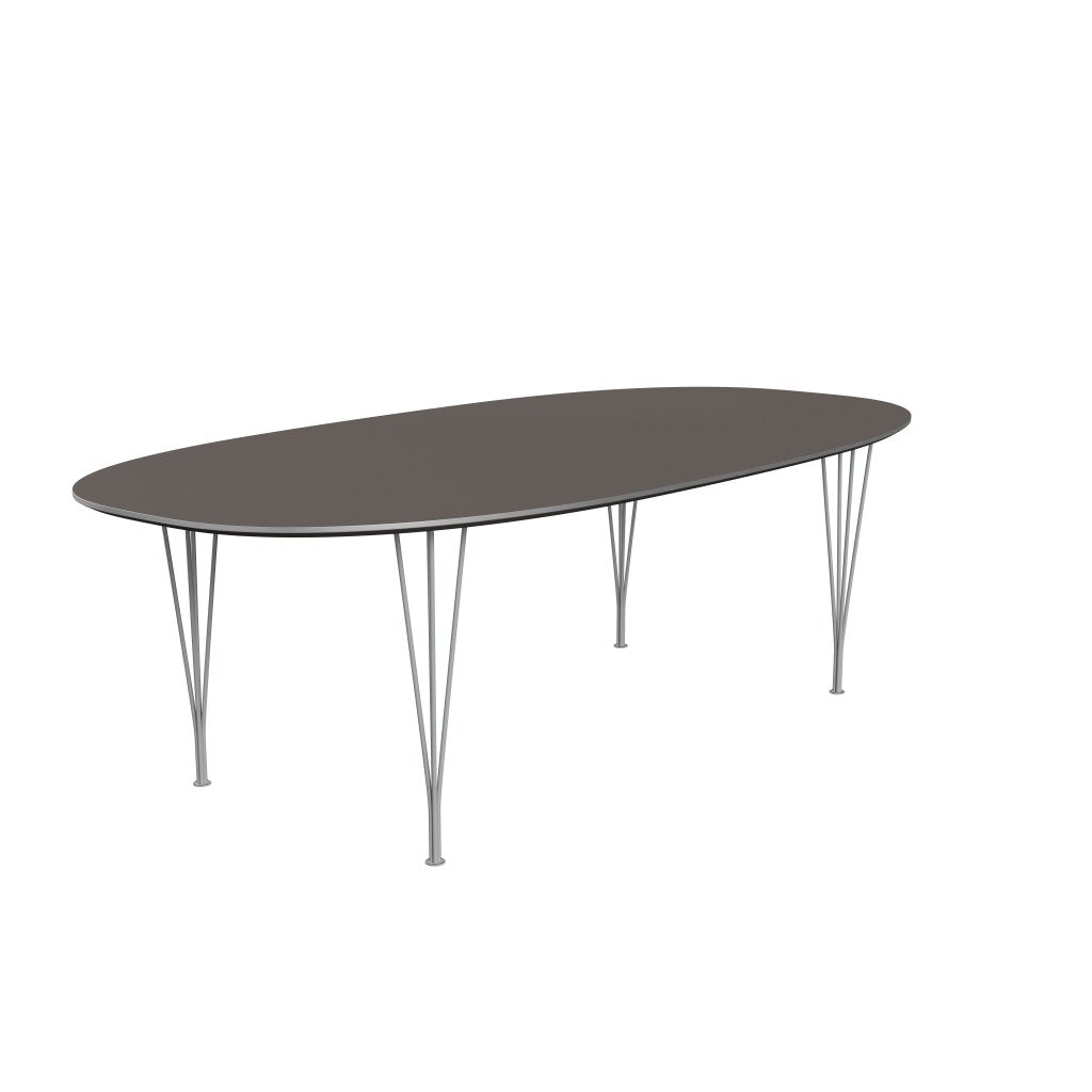 Fritz Hansen Superellipse matbord nio grå/grå laminat, 240x120 cm