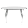 Fritz Hansen Superellipse matbord nio grå/vit laminat, 135x90 cm