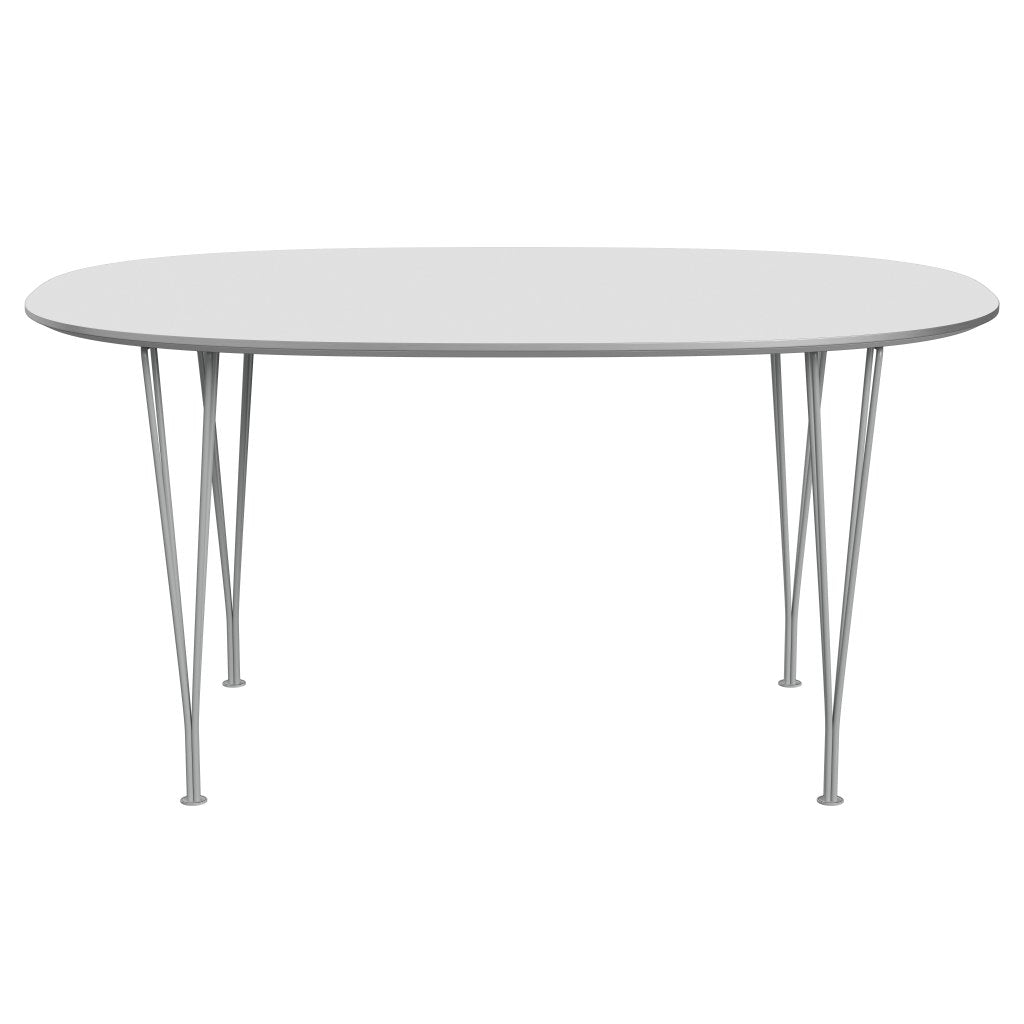 Fritz Hansen Superellipse matbord nio grå/vit laminat, 150x100 cm