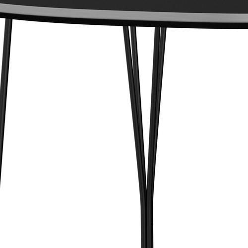 Fritz Hansen Superellipse matbord svart/svart laminat, 170x100 cm