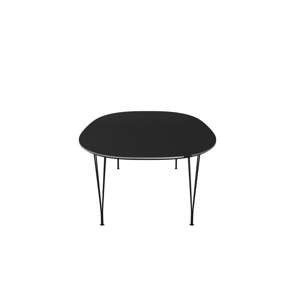 Fritz Hansen Superellipse matbord svart/svart laminat, 300x130 cm