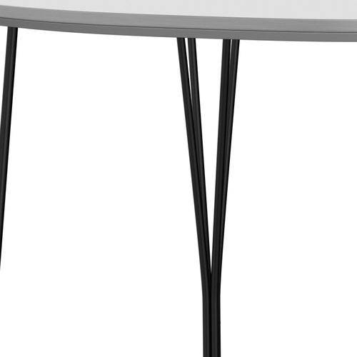 Fritz Hansen Superellipse matbord svartvitt laminat, 170x100 cm