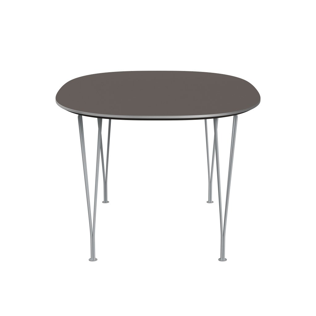 Fritz Hansen Superellipse matbord silvergrå/grå laminat, 150x100 cm