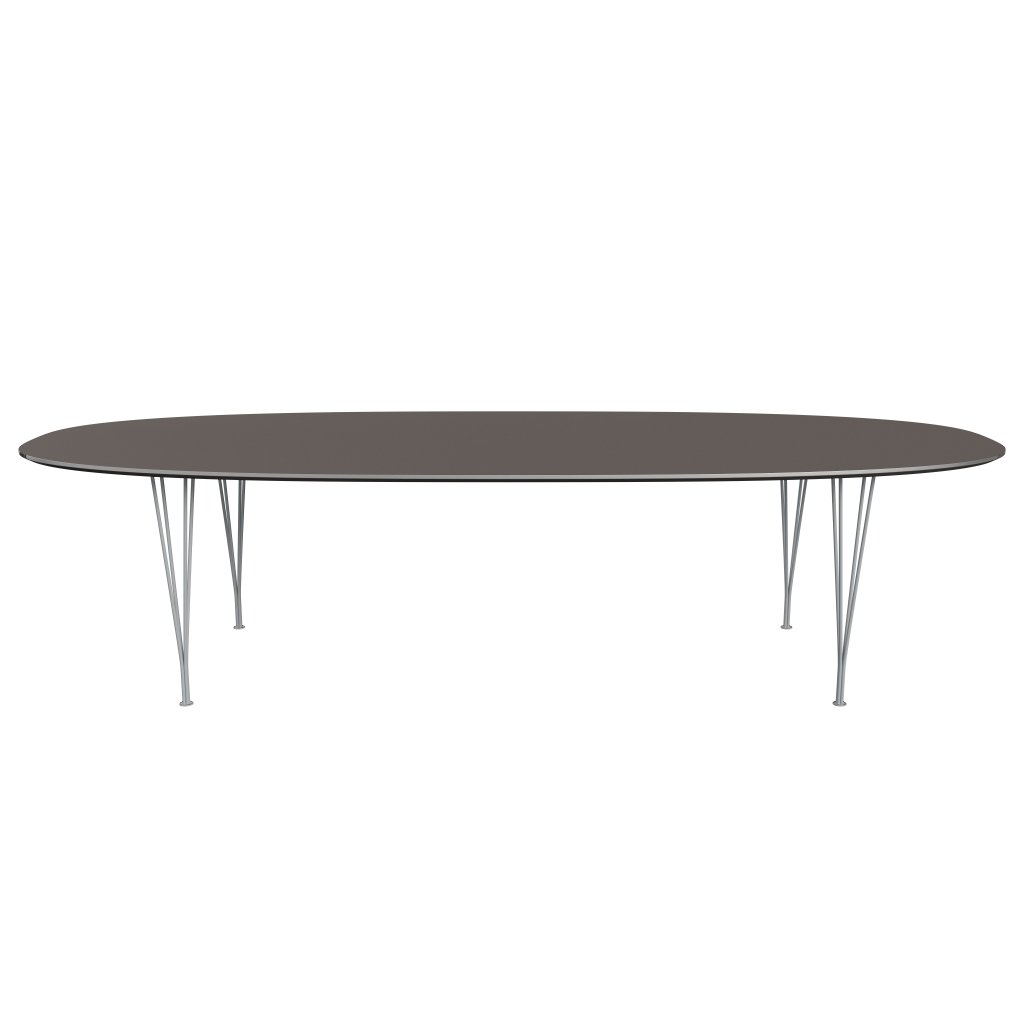 Fritz Hansen Superellipse matbord silvergrå/grå laminat, 300x130 cm