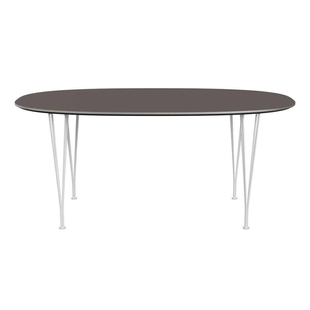 Fritz Hansen Superellipse matbord vitt/grått laminat, 170x100 cm