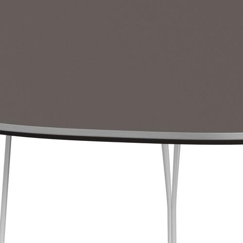 Fritz Hansen Superellipse matbord vitt/grått laminat, 240x120 cm