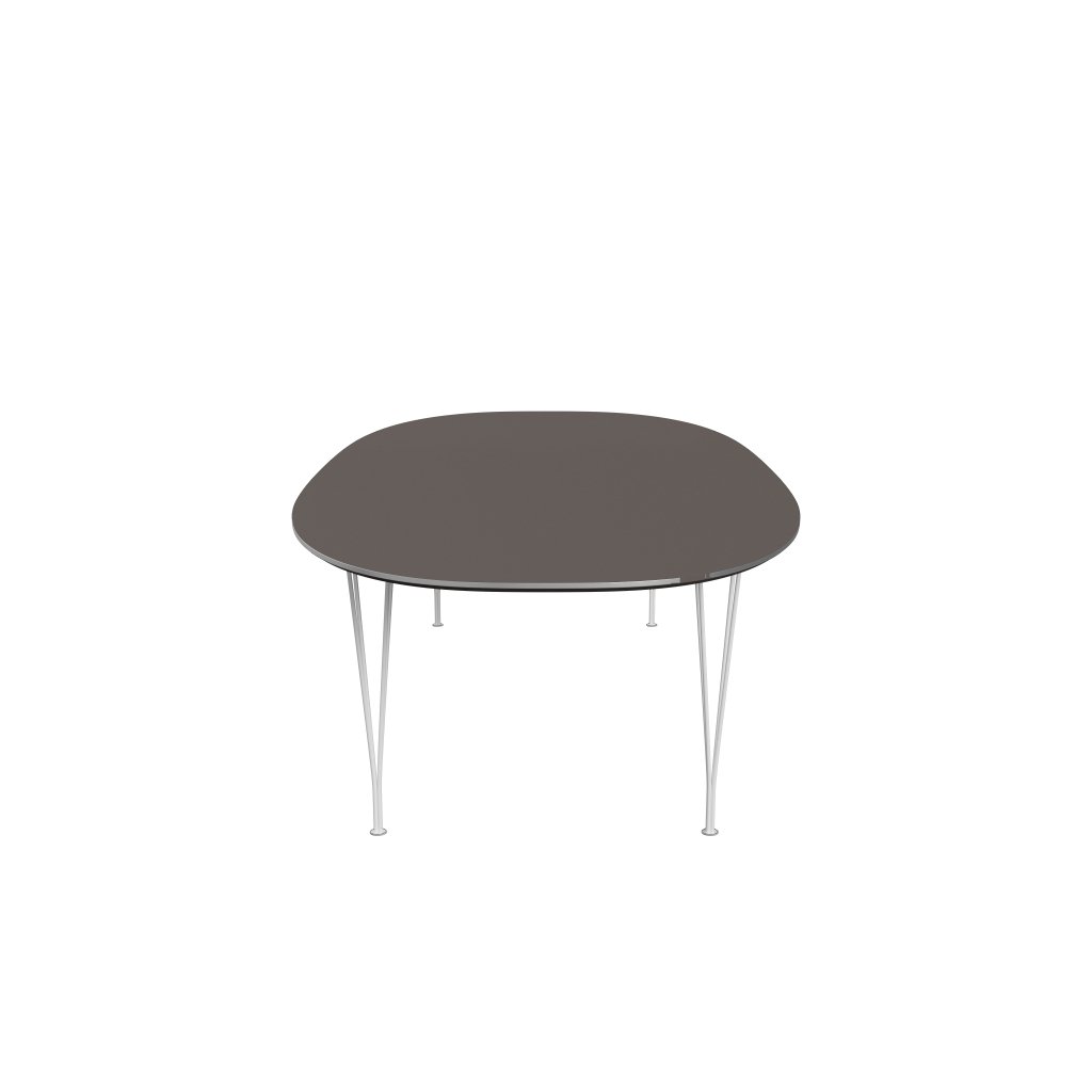 Fritz Hansen Superellipse matbord vitt/grått laminat, 300x130 cm