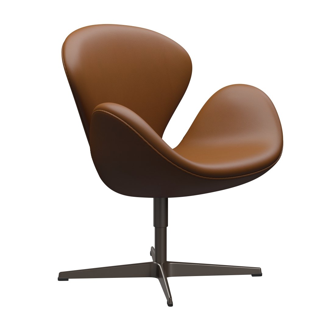 Fritz Hansen Swan Chair, Brown Bronze/Aura Walnut