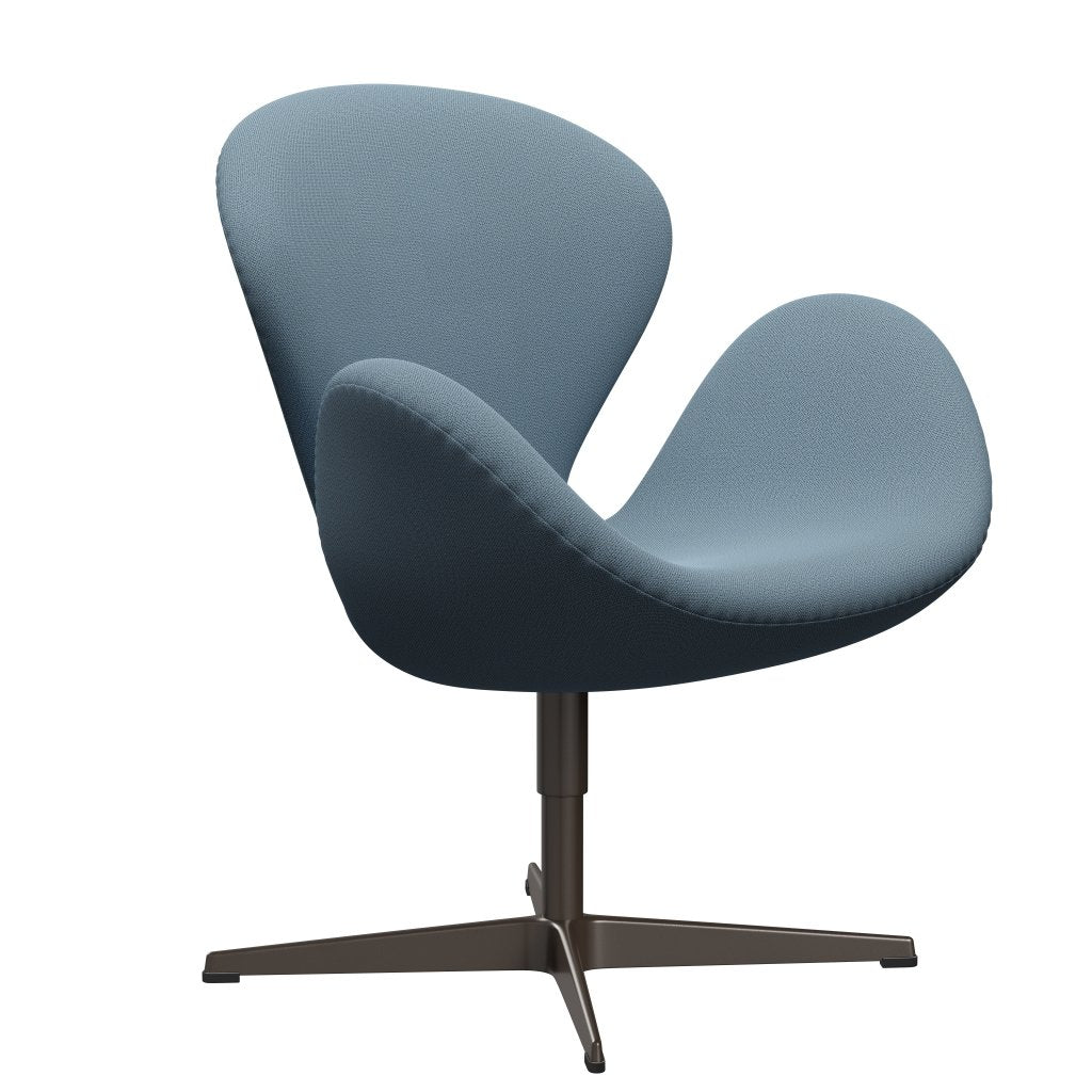 Fritz Hansen Swan Chair, Brown Bronze/Capture Dusty Blue