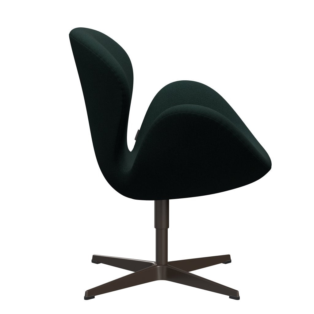 Fritz Hansen Swan Chair, Brown Bronze/Christianshavn Dark Green