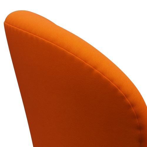 Fritz Hansen Svanstol, brun brons/komfort gul/orange