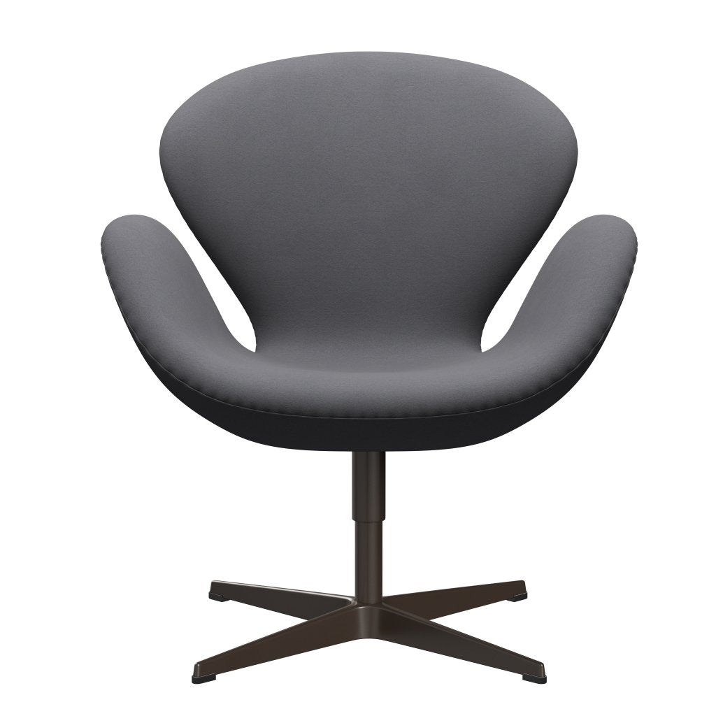 Fritz Hansen Swan Chair, Brown Bronze/Comfort Grey (01012)