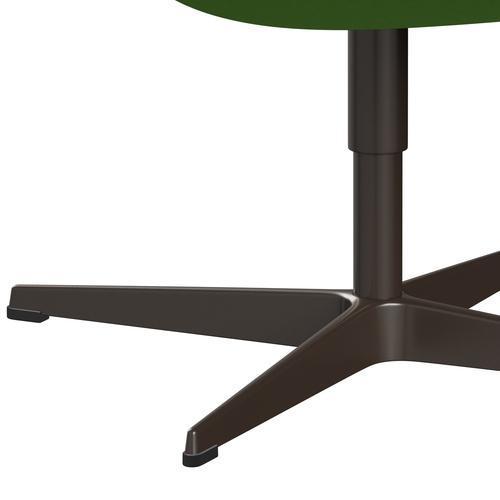 Fritz Hansen Swan stol, brun brons/komfort ljusgrön (68010)