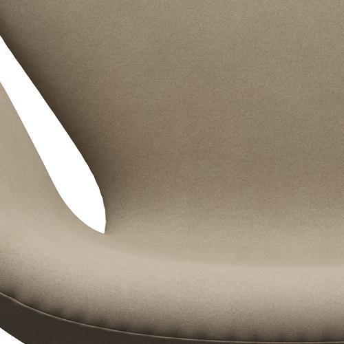 Fritz Hansen Swan stol, brun brons/divina ljus beige