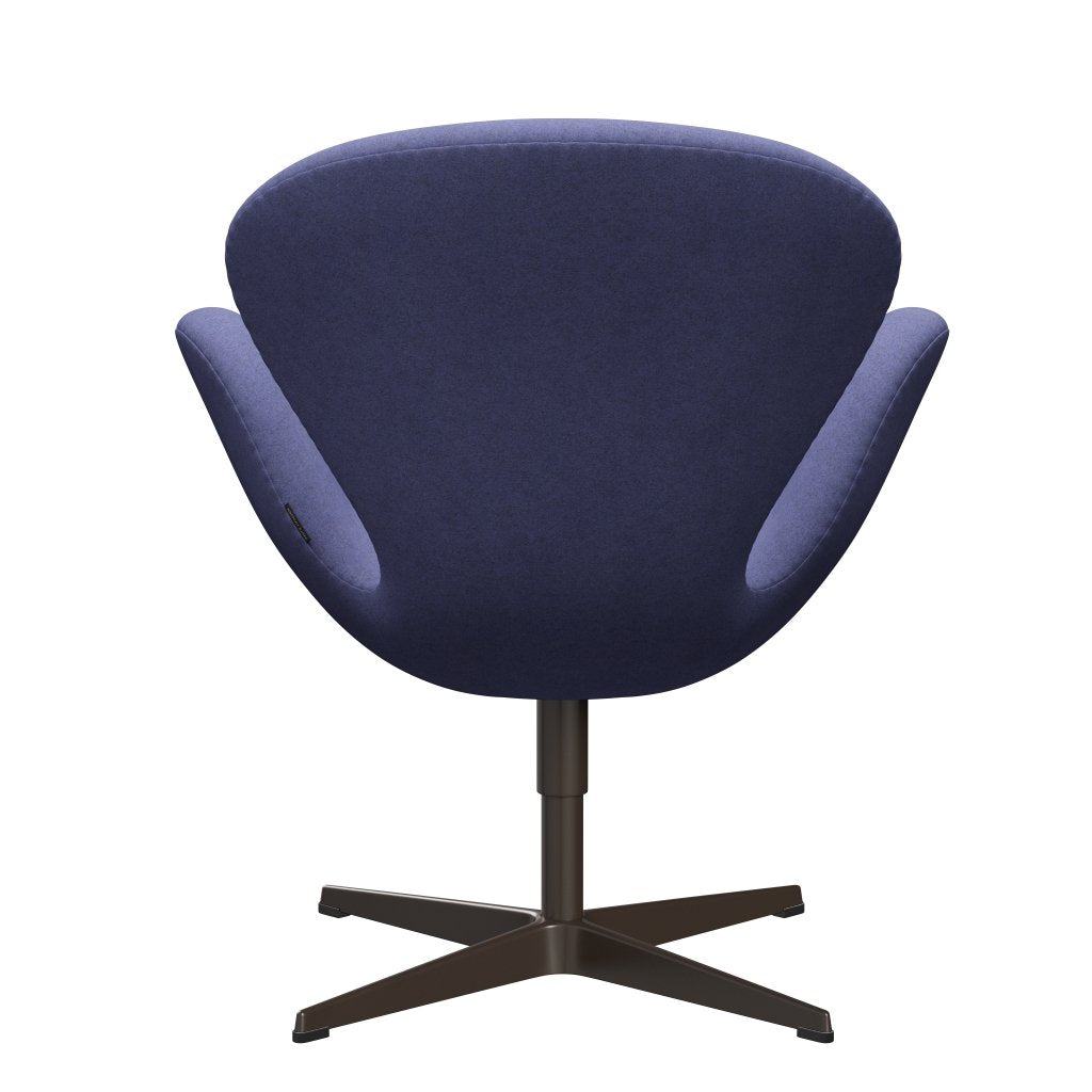 Fritz Hansen Swan Chair, Brown Bronze/Divina Melange Light Purple