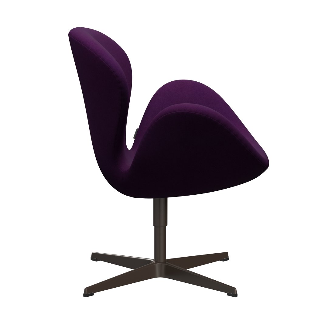 Fritz Hansen Swan Chair, Brown Bronze/Divina Purple (696)