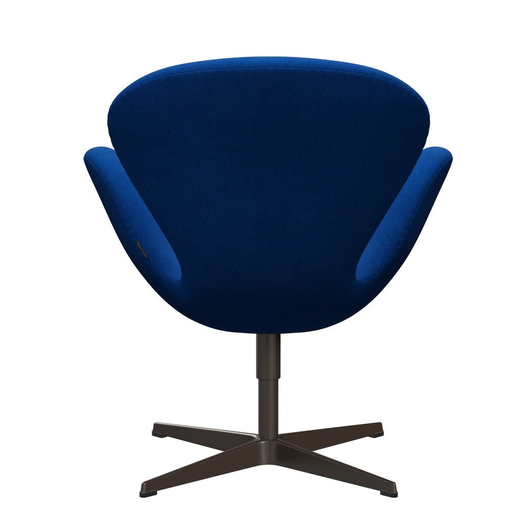 Fritz Hansen Swan Chair, Brown Bronze/Hallingdal Blue/Light Turquise