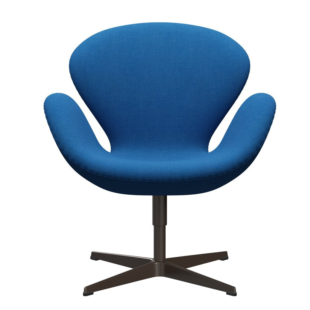 Fritz Hansen Swan stol, brun brons/hallingdal ljusblå