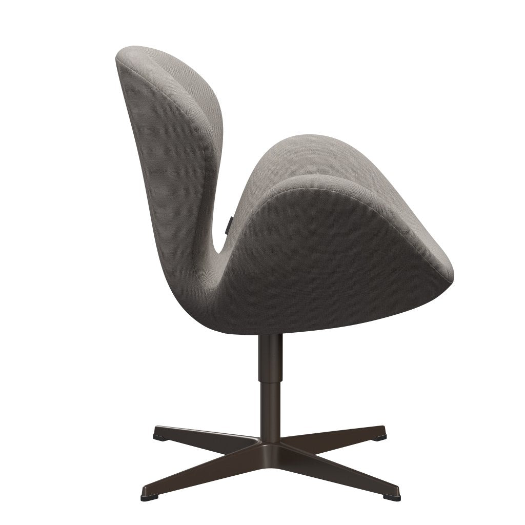 Fritz Hansen Swan Chair, Brown Bronze/Hallingdal Light Grey (113)