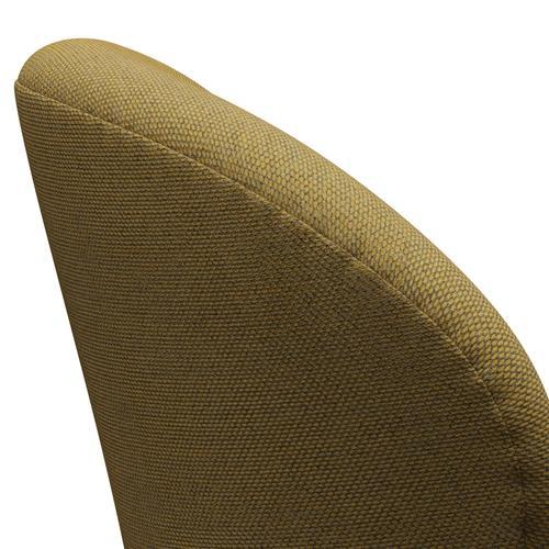 Fritz Hansen Svanenstol, Brown Bronze/Re-Wool Golden Yellow/Natural